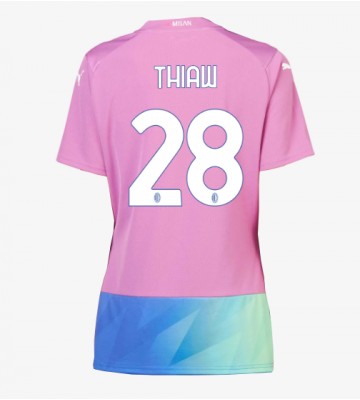 AC Milan Malick Thiaw #28 Tercera Equipación Mujer 2023-24 Manga Corta